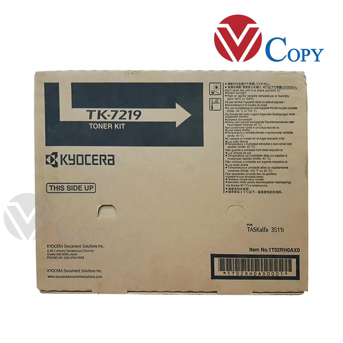Mực Thương hiệu dùng cho máy Photocopy Kyocera TASKalfa 3511i - Hộp mực TK7219 (850g)